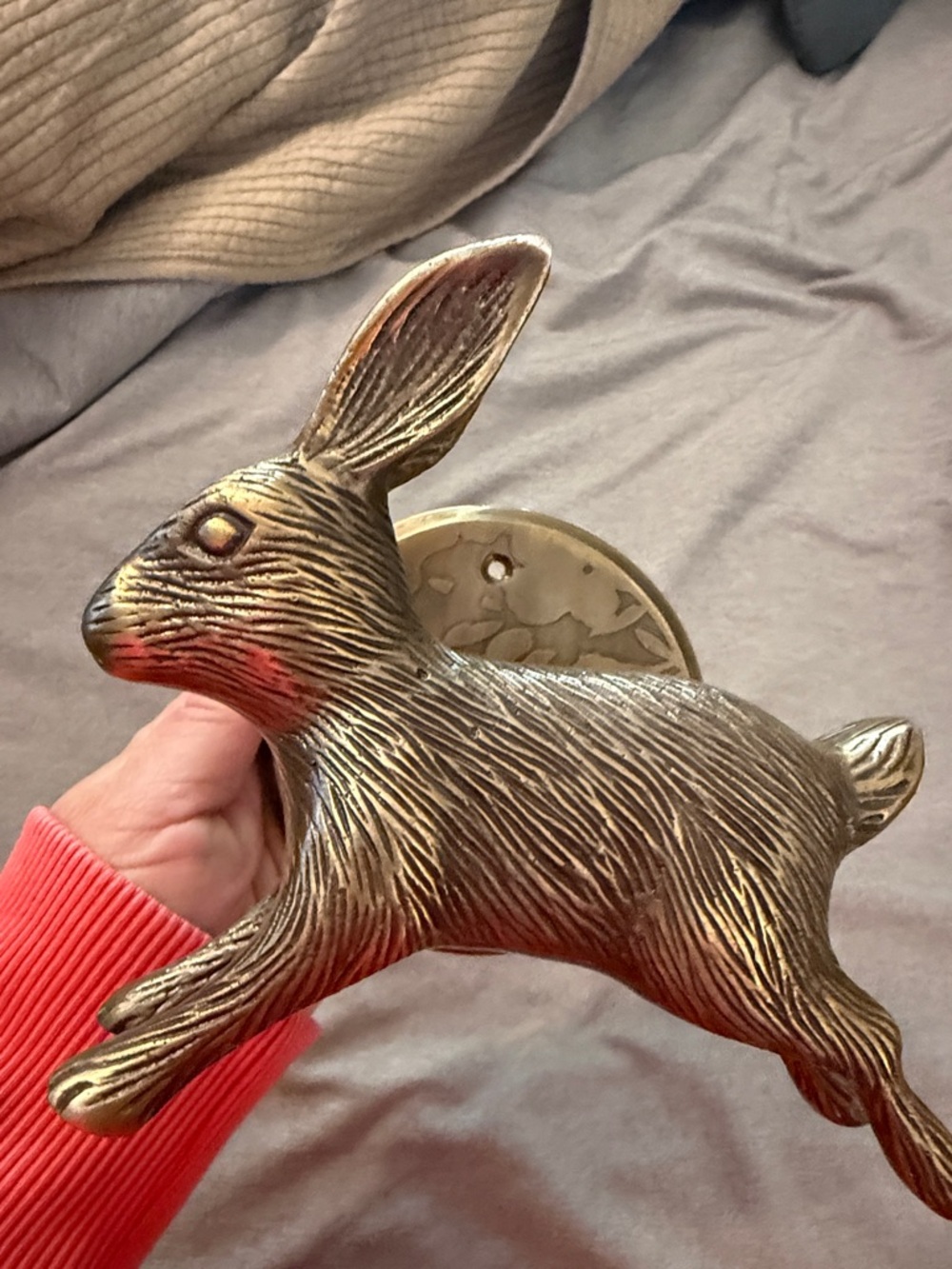 Anthropologie Silver Bunny Wall Hook - Picture 5 of 5